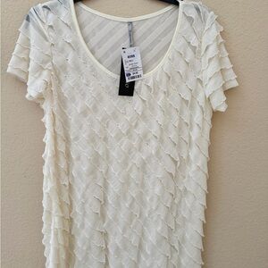 Espresso Cream Diagonal Stripe Knit Top